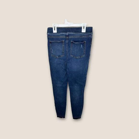 Spanx Distressed Ankle Skinny Jeans Medium Wash Size Small - Picture 4 of 7